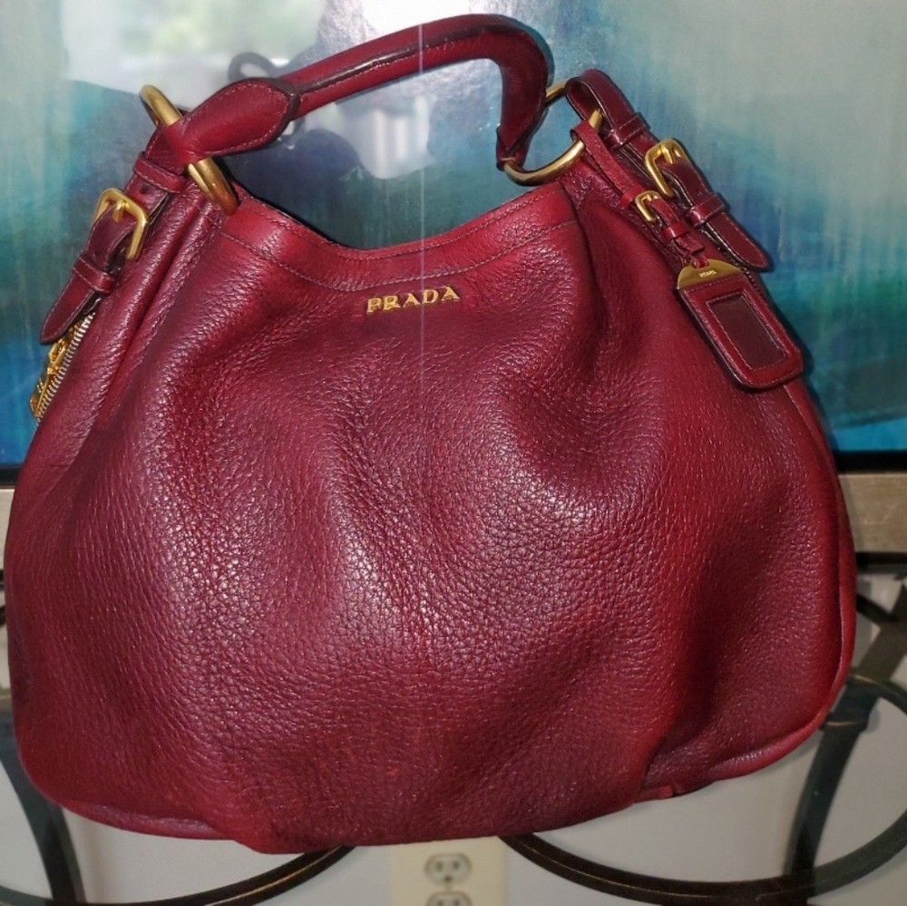PRADA Deerskin  handbag.